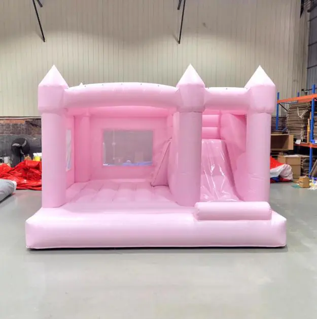 Pastel bounce house with slide PC-BS037