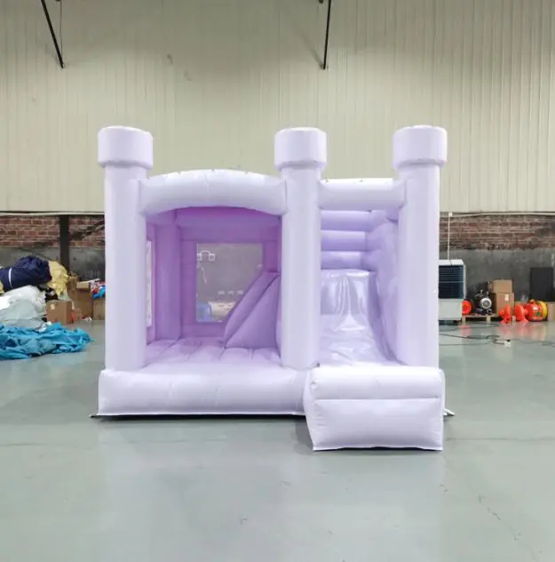 Pastel bounce house with slide PC-BS038