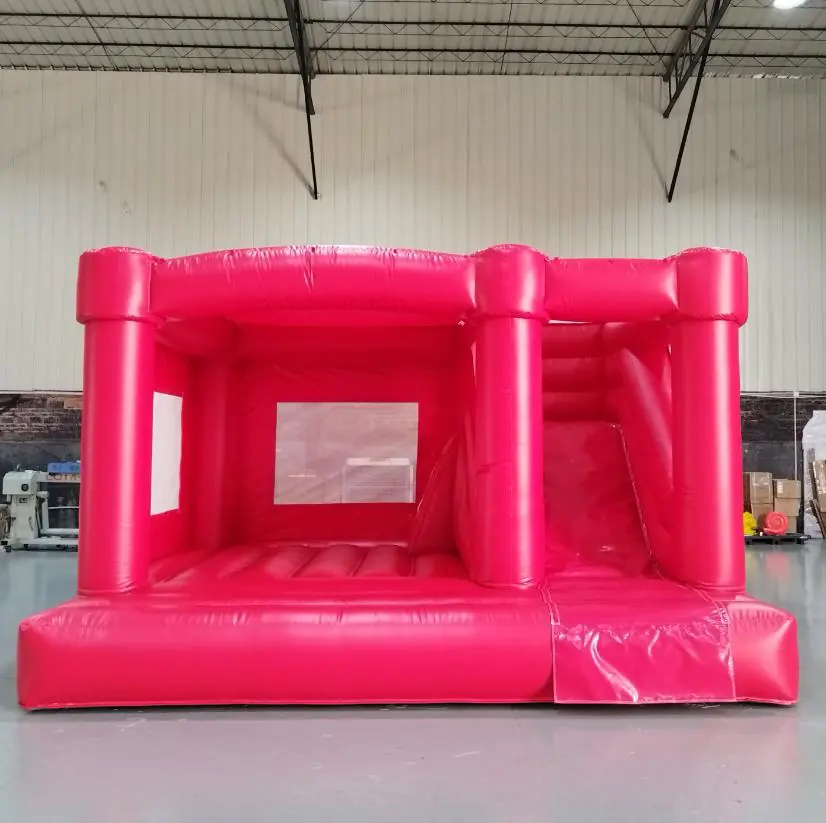 Pastel bounce house with slide PC-BS039