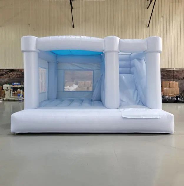 Pastel bounce house with slide PC-BS044