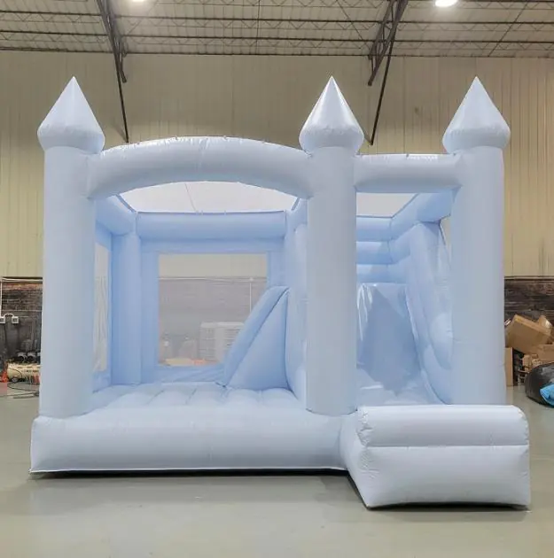 Pastel bounce house with slide PC-BS045