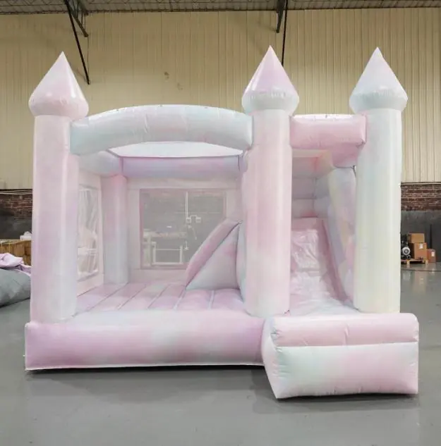 Pastel bounce house with slide PC-BS050