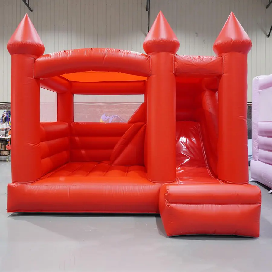 Pastel bounce house with slide PC-BS051