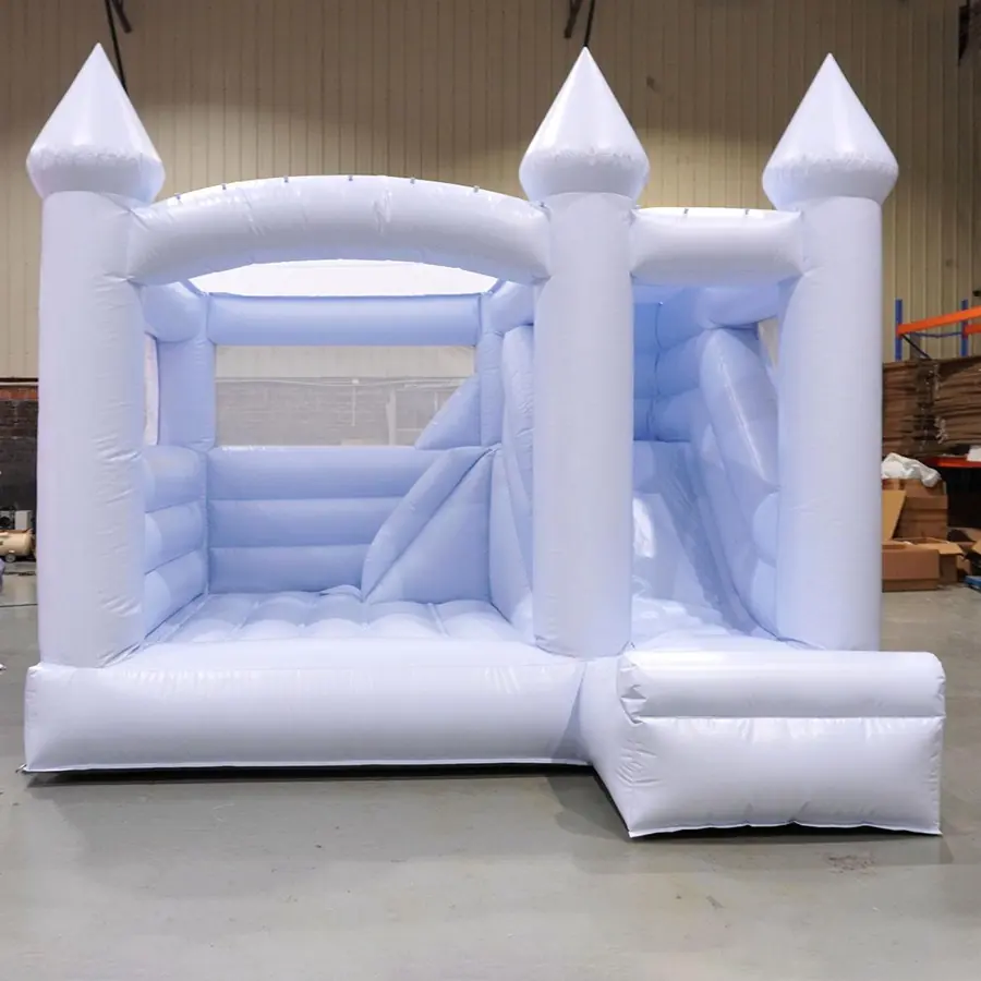 Pastel bounce house with slide PC-BS052