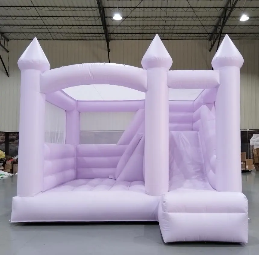 Pastel bounce house with slide PC-BS056