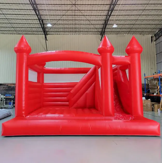 Pastel bounce house with slide PC-BS061