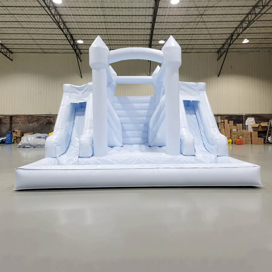 Pastel bounce house with slide PC-BS076