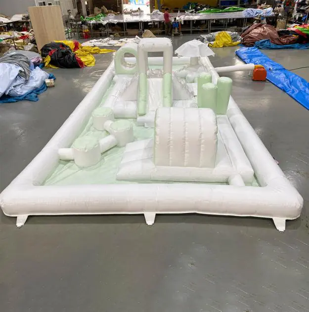 Inflatable Playgrounds 1 White inflatable playground PC-IP001