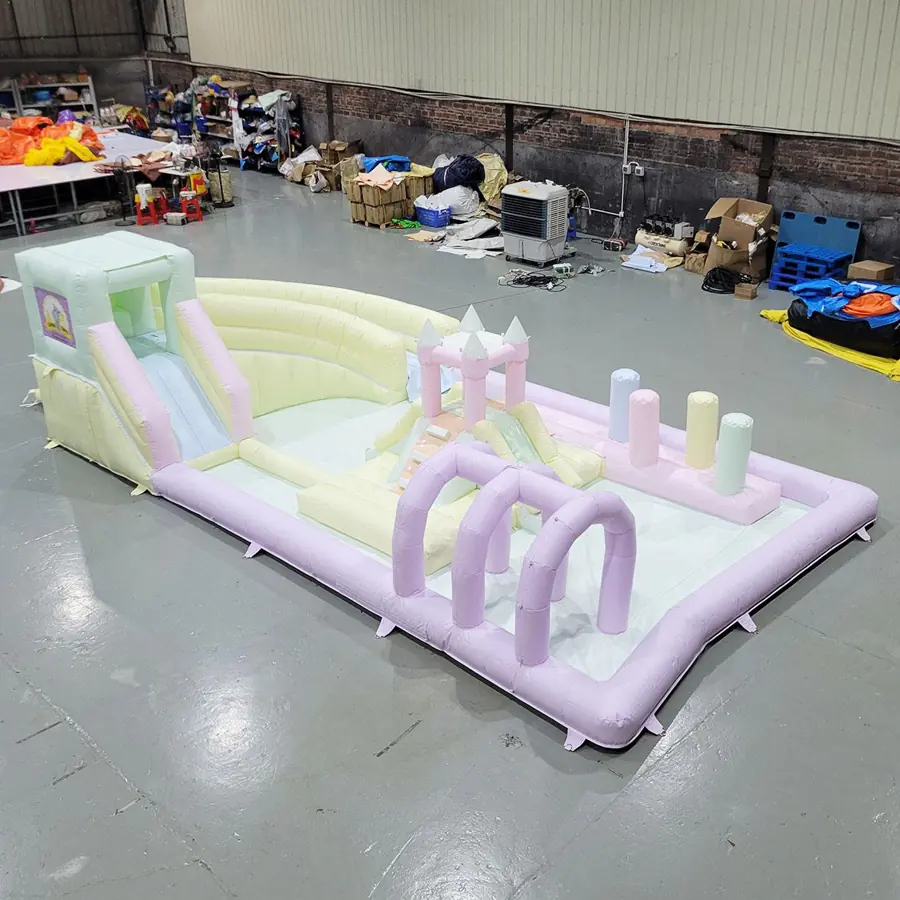 Inflatable Playgrounds 17 White inflatable playground PC-IP017