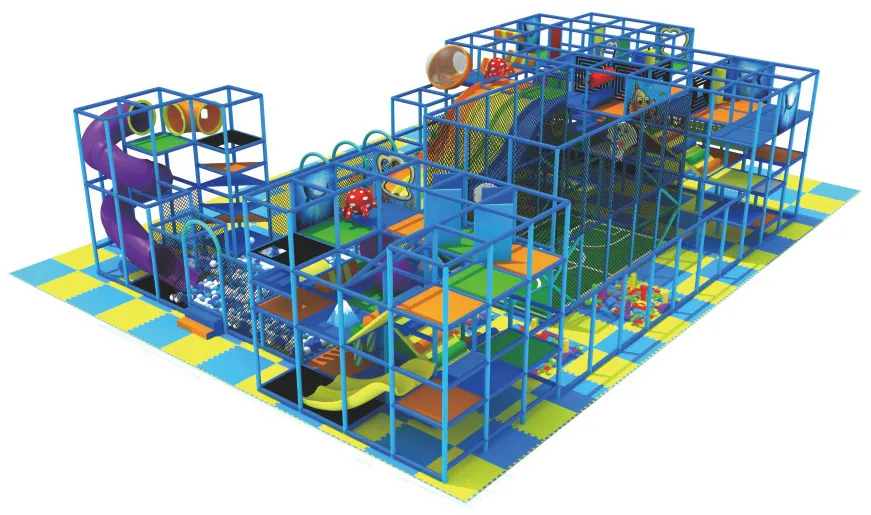 multi-level indoor playground design PC-PG002
