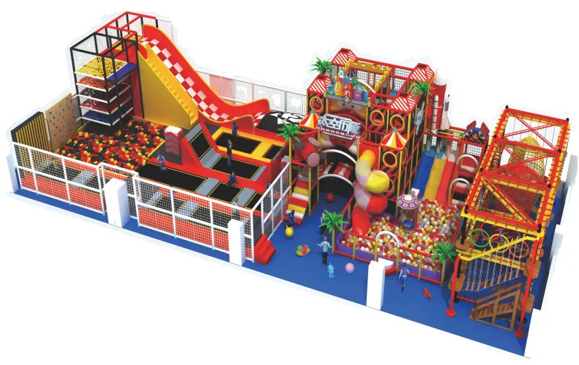 multi-level indoor playground design PC-PG004