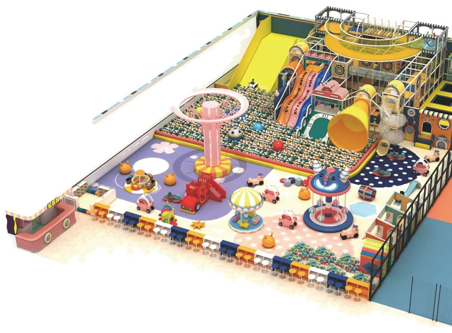 multi-level indoor playground design PC-PG006