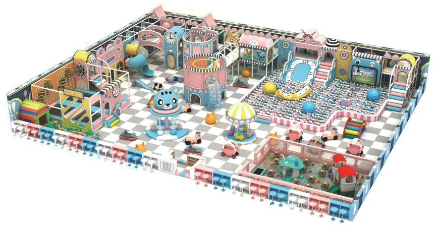multi-level indoor playground design PC-PG007