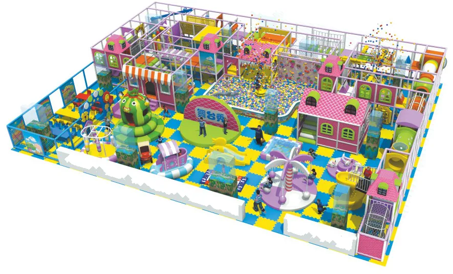 multi-level indoor playground design PC-PG008