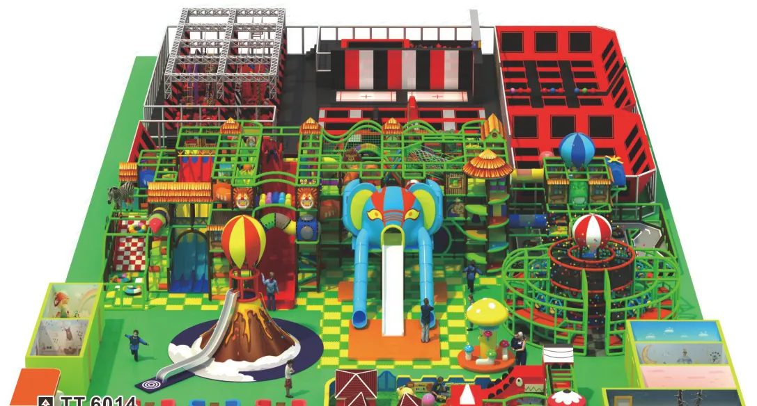multi-level indoor playground design PC-PG013