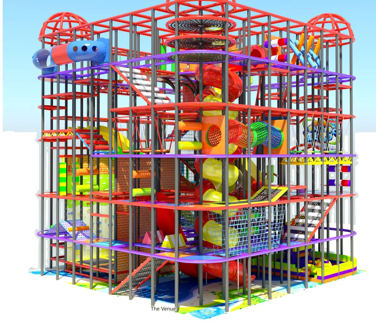 multi-level indoor playground design PC-PG021