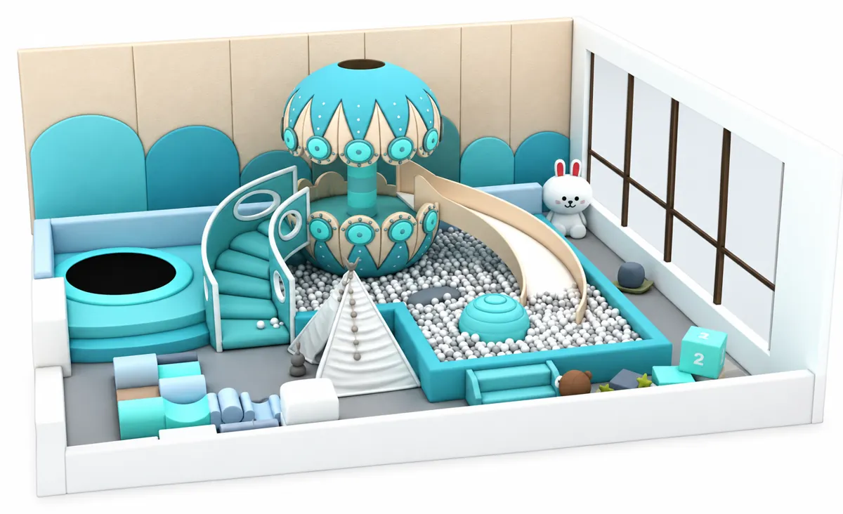 soft indoor playground design PC-PS018