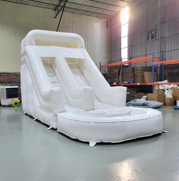 Inflatable Slides 9 White inflatable slide PC-SL009